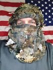 Hot!??- Woodland Camo Hunting Hood Balaclava Mask Camouflage Sniper Hiding - 3D!