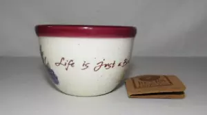BOYD'S BEARWEAR POTTERY CLAY MINI BERRY "LIFE IS JUST A BOWL OF BEARIES" BOWL - Picture 1 of 6
