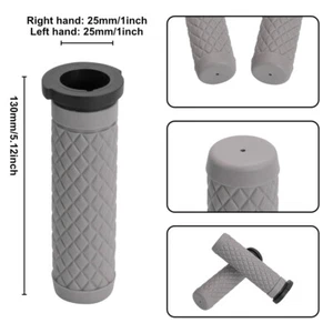25mm Electronic Throttle Grips Rubber For Harley Breakout FXBR 117 2023 2024 - Picture 1 of 5