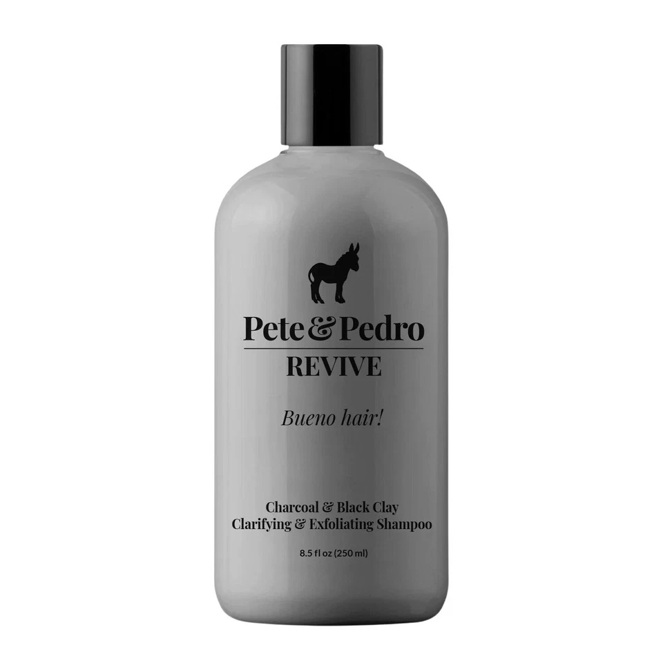 Pete & Pedro REVIVE Black Clay & Charcoal Clarifying & Exfoliating Shampoo 8.5oz - Image 1 of 1