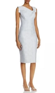 Black Halo Jackie O Asymmetric-Neck Sheath Dress Sz 12 NWT Retail: $290 - Picture 1 of 8