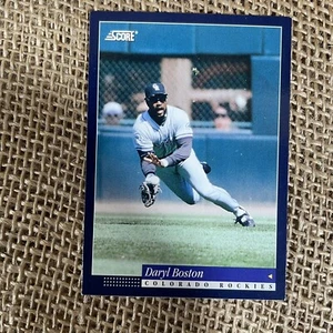 Daryl Boston ‘94 Colorado Rockies Score Baseball Card 396 Collector - Picture 1 of 4