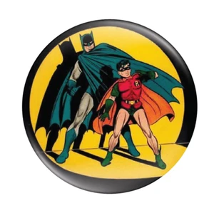 Batman and Robin Button Badge 58mm (2.25") Classic - Picture 1 of 2