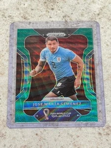 JOSE MARIA GIMENEZ ~ 2022 Prizm FIFA World Cup #279 Green Wave Prizm PWE - Picture 1 of 3