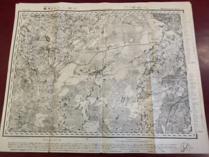 1915 vintage German WWI map MARIENHAUSEN – VIĻAKA 1:126 000, sheet Nr VIII-06 - Picture 1 of 5