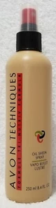 Avon Techniques OIL-SHEEN SPRAY Tri-Nutriv Formula Hold Shine 8.4 oz/250mL New - Picture 1 of 5