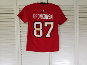 Rob Gronkowski #87 Tampa Bay Buccaneers Youth Red Shirt Size Med 10-12
