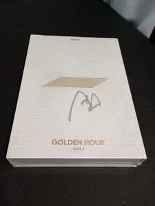 Ateez San Signed Golden Hour Part 1 10th mini Album White - Picture 1 of 2