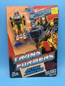 Transformers Action Masters Jackpot w/ Sights Figure Hasbro Autobot 1989 - Picture 1 of 20