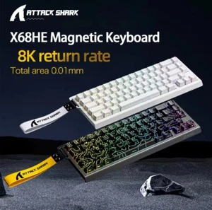 Attack Shark X68HE Magnetic Gaming Keyboard | 8000Hz | Rapid Trigger | Wired - Picture 1 of 9