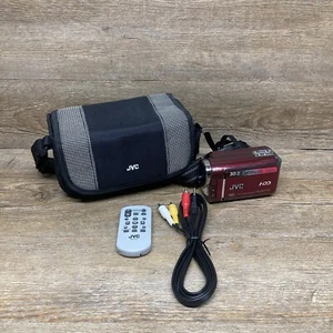 JVC Everio Hard Disc Camcorder GZ-MG330RU 30gb Red With Bag Untested - Picture 1 of 18