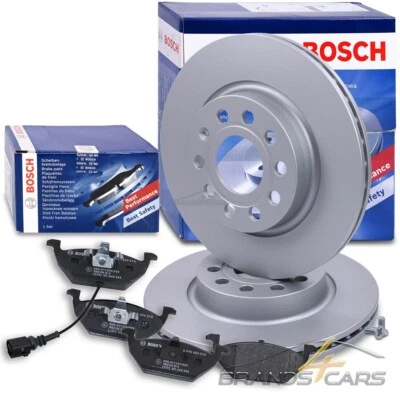 BOSCH BREMSSCHEIBEN +BELÄGE VORNE FÜR AUDI A3 SEAT LEON 1P SKODA YETI VW GOLF 6 - Bild 1 von 4