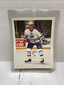 Esa Tikkanen handsigniert signiert 8 x 10 Hockey Foto NHL Edmonton Oilers - Bild 1 von 2