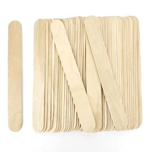 "60 Pcs 8” Jumbo Popsicle Sticks for Crafts Large Tongue Depressors Wood Craf... - Picture 1 of 7
