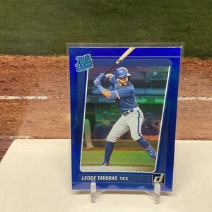 2021 Donruss Holo Blue #56 Leody Taveras Rated Rookie Texas Rangers - Picture 1 of 2