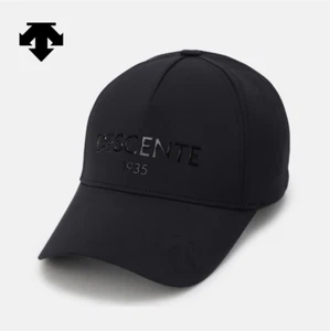 NEW DESCENTE 5 Panel Hard Ballcap SQ123UCP11 BLACK UNISEX SIZE - Picture 1 of 7