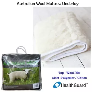Australian Wool Mattress Underlay King by Big Sleep - Picture 1 of 1