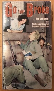 Go for Broke VHS Brand New Sealed 1951 1998 Van Johnson 33312 WWII - Imagen 1 de 3