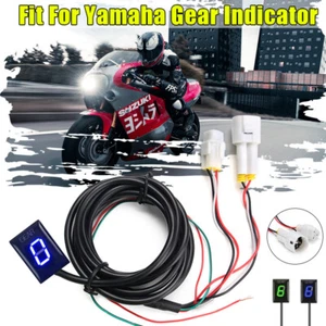 Indicador de engranaje LED verde para Yamaha YZF-R1 YZF-R6 FZ6 Fzs600 MT-01/03 - Imagen 1 de 10