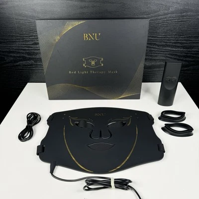 BNU Red Light Therapy Mask – 7 Color LED Facial Rejuvenation w/ Remote - New - Image 1 of 4