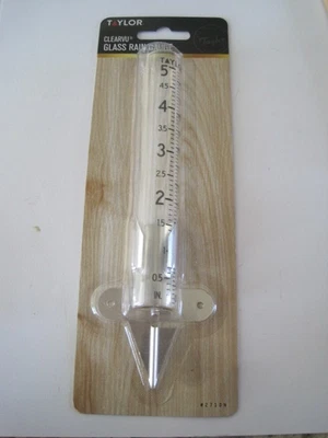 Pluviómetro de vidrio Taylor nuevo en paquete Foto 1 de 3