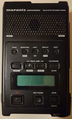 Marantz PMD660 Solid State Audio Recorder w/ 64MB Flash Card, Wall Wart, Cables - Image 1 of 4