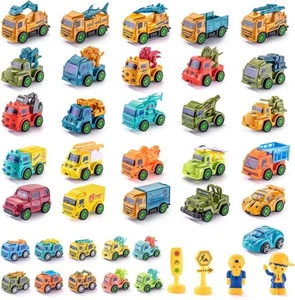 Push Pull Car 40pcs Baby Mini Back Cars Set - Fun Toy with - Picture 1 of 7