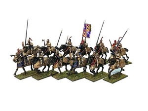 BURGUNDIAN MOUNTED KNIGHTS 12 28mm painted historical wargames MEDIEVAL HYW - Picture 1 of 4