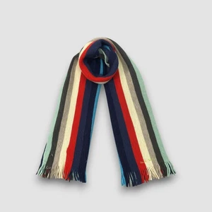 Vintage Paul Smith Schal Rippstrick gestreift Muffler Winter Hals Wolle Schals - Bild 1 von 5