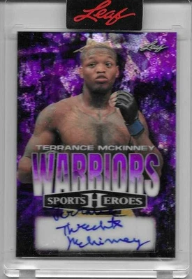 TERRANCE MCKINNEY 2025 Leaf UFC T WRECKS Inscription Auto Card Autograph /15 - Image 1 of 2