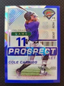2024 Panini Prospect Edition - Cole Carrigg #84 Blue Prizm  - Bild 1 von 2