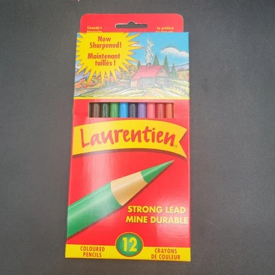 UNUSED - Vintage LAURENTIEN PENCIL CRAYONS - 12 PACK - Image 1 of 4