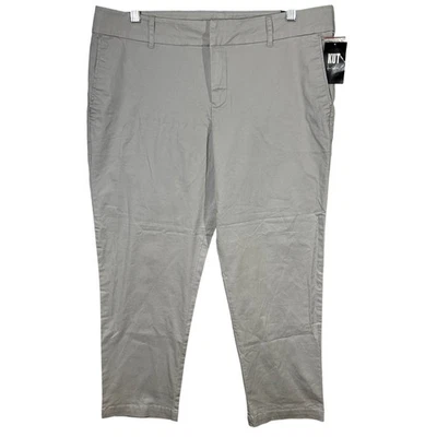 KUT from the Kloth Taylor Crop Trouser Pants Womens Size 14 Gray Chinos Casual - Image 1 of 4