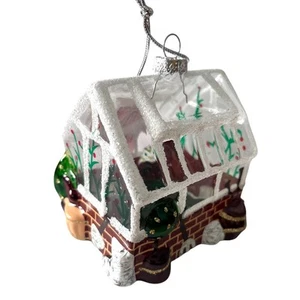 Gewächshaus Weihnachtsschmuck Glas Gartenarbeit Wohndeko Feiertage - Bild 1 von 5