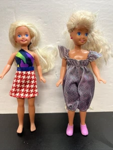 Vintage skipper Barbie sorella babysitter skipper bambole (1990) Mattel lotto di 2 R5 - Foto 1 di 7