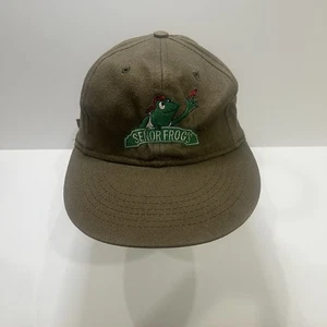 Cappello Senor Frogs Cancun Mexico ricamato verde strapback retrò - Foto 1 di 9