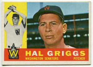 1960 Topps #244 Hal Griggs Washington Senators - Bild 1 von 2