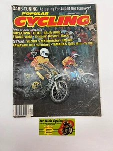 BELIEBTES FAHRRADMAGAZIN FEBRUAR 1976 SUZUKI RM370 Yamaha YZ80 MX VINTAGE - Bild 1 von 3