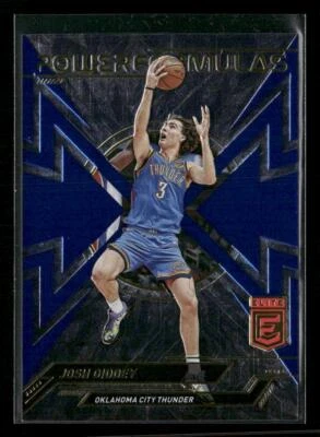 2022-23 Donruss Elite #7 Josh Giddey Power Formulas Blue #/99 - Image 1 of 2