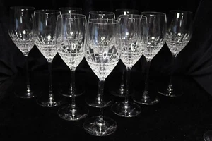 LENOX KATE SPADE CROBY GRIGLIA TAGLIO QUADRATI 10 CALICI ACQUA 9 1/4" ALTEZZA 2 1/4 DI LARGHEZZA - Foto 1 di 5