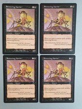 Skittering Horror x4 Playset, MTG Urza's Destiny (1999) Common Black Creature NM