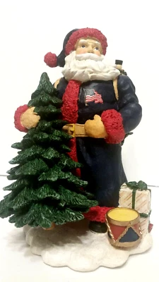 MEMORY COMPANY USA SANTA CLAUS SOBRE BASE DE MADERA "UNIDOS ESTAMOS" Foto 1 de 4