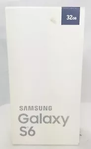 Samsung Galaxy S6 SM-G920AZ 32 GB Cricket 2015 negro zafiro caja vacía y manga - Imagen 1 de 7