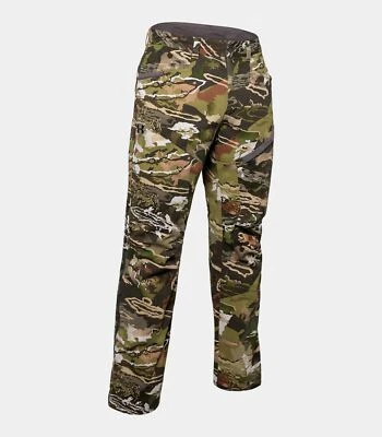 UNDER ARMOUR UA 1279730 Hunting Pants Trousers Forest Camo Storm Hunt SZ 40 / 32 - Image 1 of 4