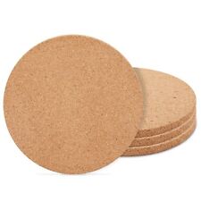 4 Pack Circle Cork Pads Round Non-Slip Oven Trivet Hot Pan Placemats Holder 9"