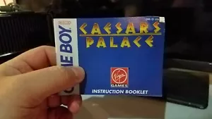 Caesers Palace Istructi Booklet Gameboy Instruction Manual Nintendo with Poster - Picture 1 of 4