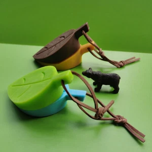 2 PCS Silicone Door Stop Wedge Stopper Home Decor Safety Jammer Leaf - Picture 1 of 16