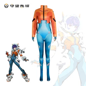 Cosplay OW Juno Jumpsuits Coat Bodysuits Costumes Halloween Fancy Dress Suits - Picture 1 of 9
