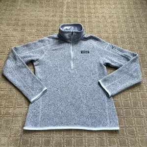 Patagonia Better Sweater Quarter-Zip Fleece Pullover Women XS X-Small Blue Gray - Picture 1 of 8