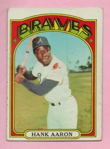 Carta Hank Aaron 1972 Topps Atlanta Braves #299 senza pieghe - Foto 1 di 2